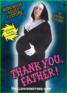 Thank You Father Pregnant Prego Nun Adult Costume