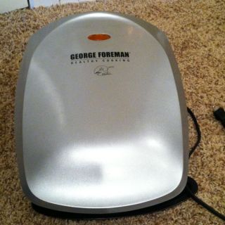 George Foreman GR26P Indoor Grill Healthy Cooking Silver