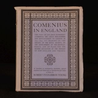 1932 Comenius in England by R Fitzgibbon Young H A L Fisher Signed
