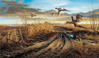 Terry Redlin Print Country Road Pheasant Encore