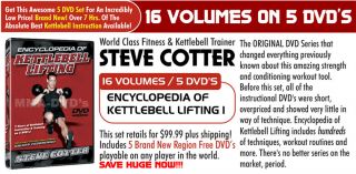 Steve Cotter Encyclopedia of Kettlebells Series 1 DVDs