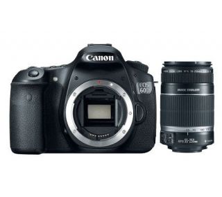 Canon EOS 60D 18MP DSLR Camera Body Kit w/55 250mm Lens —