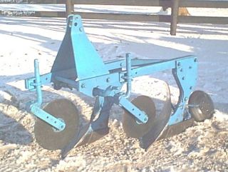 Used 2 14 Ford 101 Turning Plow with Coulters 3 Point