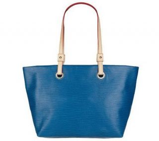 Dooney & Bourke Wavy Leather Grommet Double Handle Shopper —