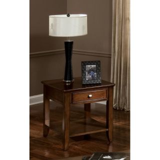 Standard Furniture Hialeah Court End Table in Warm Cherry 27682