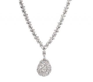 Diamonique HollywoodGlamou 55.00 ct tw Necklace, Sterling —