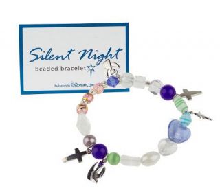 Silent Night Stretch Beaded Bracelet in Gift Box —