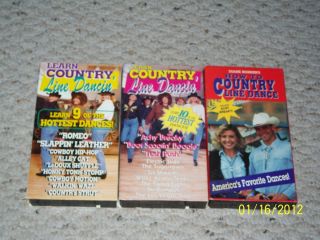  Horners How To Country Line Dance & Learn Line Dancin   3 VHS Videos
