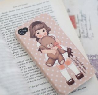 Cute Apple iPhone 4 4S Case Cover Afrocat Paper Doll Mate Ver 1 Selly