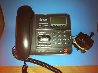 AT&T TL74208 Corded Phone & Digital Answering Machine with Power