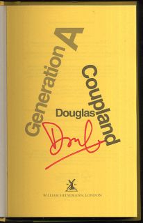 Douglas Coupland   Generation A; SIGNED 1st/1st