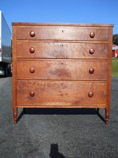 Antique Sheraton Cherry Chest of Drawers Early 1800s Central Virginia