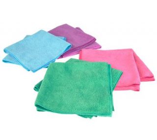 Don Asletts Set of 8 Dual Duty Microfiber Cleaning Cloths —