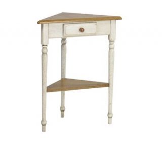 Country Cottage Solid Wood Corner Table by Office Star —
