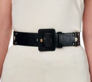 Isaac Mizrahi Live Equestrian Style Stretch Belt —