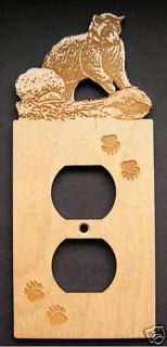 Laser Engraved Bear Electrical Outlet Plate Cover