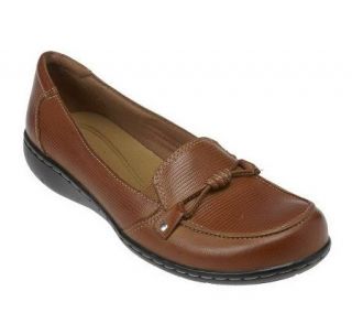 Clarks Bendables Sixty Seaway Leather Loafers w/ Knot Detail