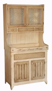 Amish Kitchen Hutch Buffet Country Cottage Bakers Rack Pantry Storage