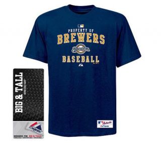 MLB Milwaukee Brewers Big AC Property Heavyweight T Shirt —