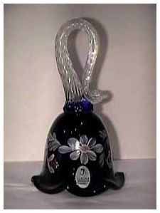 Fenton Art Glass 6 Royal Purple Glass Bell —