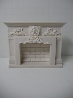 dollhouse cast resin fireplace f8 cast resin fireplce f8 3 1 8 h x 4 1