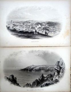  17pc Engravings Seascape SHIP Penzance Cornwall Penwith Pendver