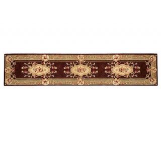 Royal Palace Heirloom Savonnerie 26 X 12 HandmadeWoolRug —