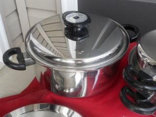 Cordon Bleu West Bend Waterless Stainless Cookware Set USA Pots Pans