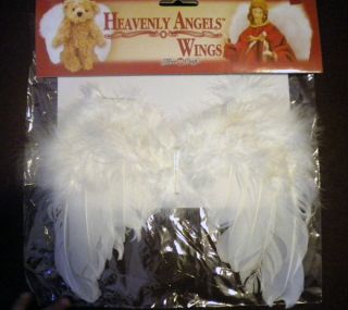  Wings Doll Bear Angels White Feather 9 x 7 25 Craft Supply