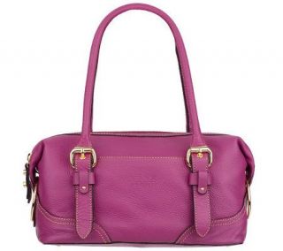 Maxx New York Pebble Leather Small Satchel w/ Removable Strap