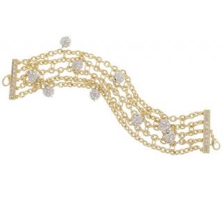 Nolan Millers Multi Chain Pave Ballroom Bracelet —