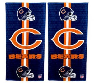 NFL Chicago Bears Beach Towels  Set of 2 —