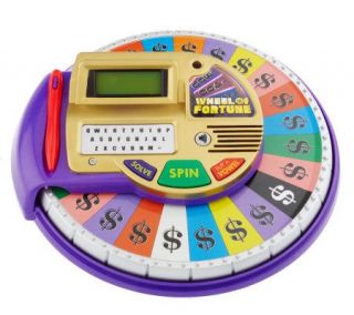 Wheelof Fortune Electronic Tabletop Game w/ LCD Screen & Spinnable 