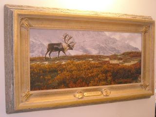 Daniel Smith TUNDRA TREKKER Original Painting, Caribou, Alaska