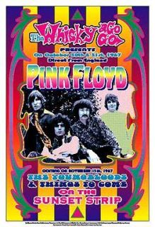  Pink Floyd at The Whisky A Go Go L A Concert Poster Circa 1967