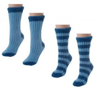 Woolrich 2 Pair Aloe Vera Infused Sweater Socks —