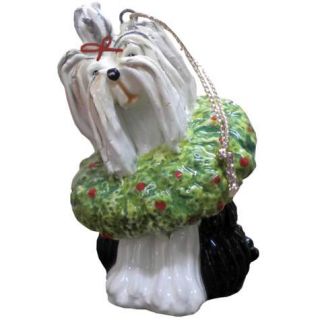 Top Dogs by Lynda Corneille Yorkie Yorkshire Terrier Ceramic Christmas