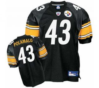 NFL Steelers Troy Polamalu Authentic Team Color Jersey —