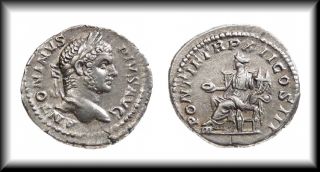  Ancient Roman Silver Coin Denarius Concordia PONTIF TR P XII COS III