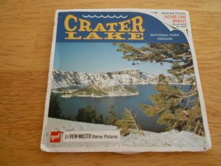 Crater Lake National Park vintage View Master reels set of 3 comp w