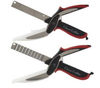 Clever Cutter Straight Blade & Wavy Blade Chopping Knives —