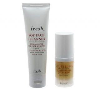 Fresh Lotus Eye Gel and Soy Face Cleanser —