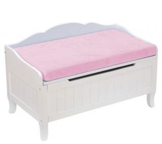 Davenport Toy Chest with Pink Cushion by KidKraft —