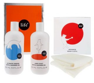SPACE.NK Shower Gel Duo with Japanese Washcloth —