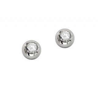 Steel by Design Cubic Zirconia Stud Earrings   J302477