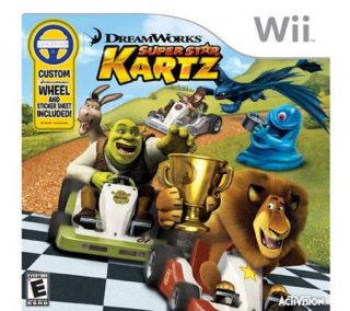 Super Star Kartz with Wheel DreamWorks   Wii —