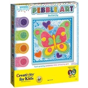 Creativity for Kids Sand Pebble Art Butterfly Kids Arts and Crafts