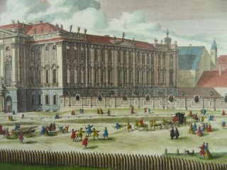  AUSTRIA TRAUTSON PALACE GERMAN BAROQUE ENGRAVING CORVINUS KLEINER 1730