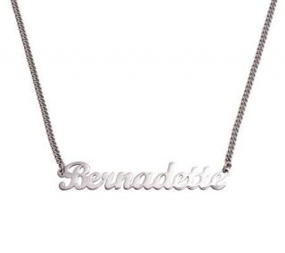 Stainless Steel Personalized Necklacew/ extender —