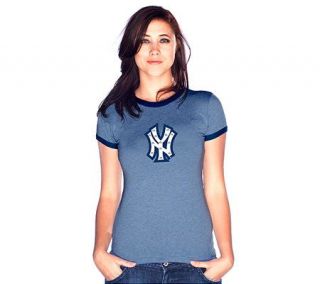 MLB New York Yankees Womens Cooperstown RingerT shirt —